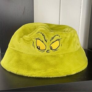$20 SALE Green Fuzzy Grinch Bucket Hat Dr. Seuss Fun Humor Unisex Adult Teen